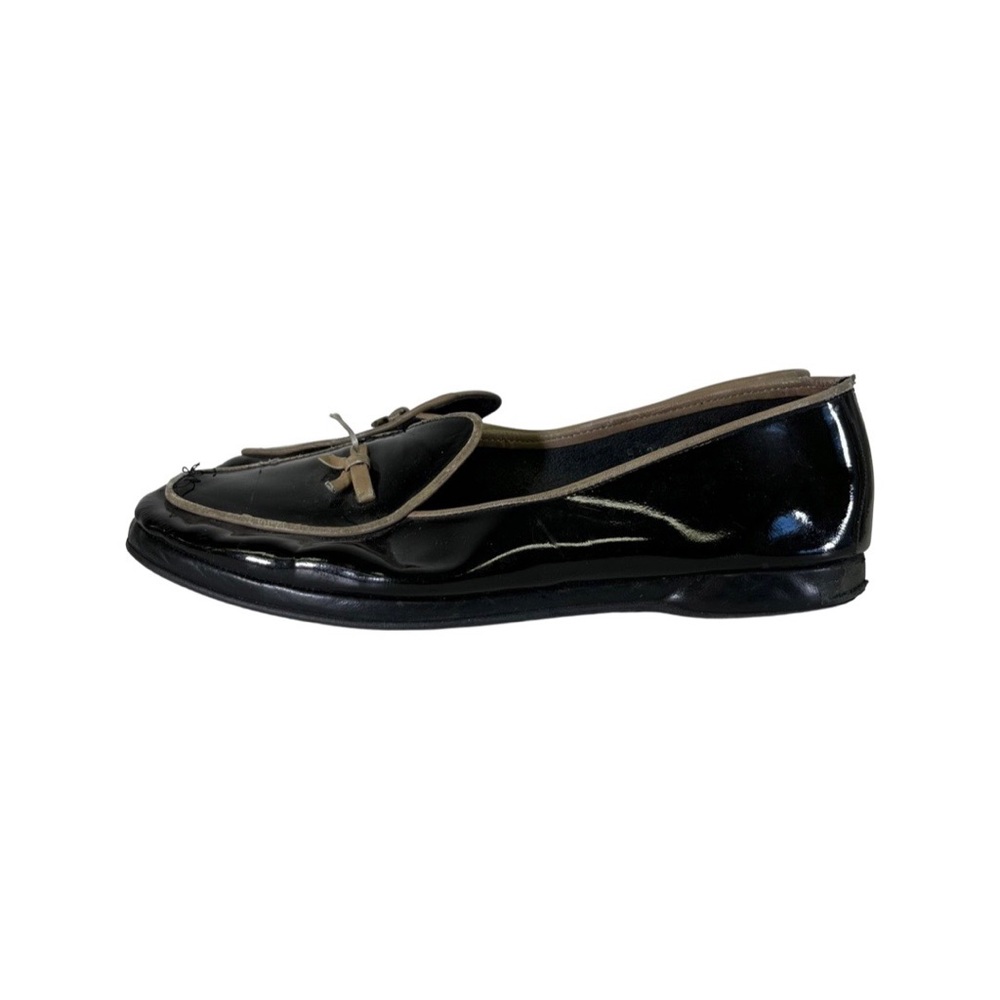belgian shoes patent leather loafers size 6.5